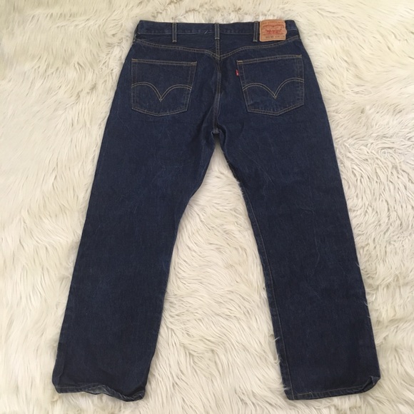 👖SOLD👖VTG 70s Levi’s 501 XX BLANK Red Tab Jeans - Picture 4 of 8